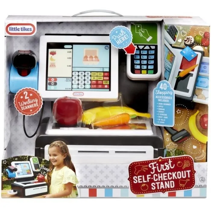 Little Tikes - Ma Première Caisse Enregistreuse - Jeu d'imitation avec accessoires et sons réalistes - Pour enfant dès 3 ans