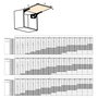 Emuca Compas pour portes relevables Altius Lift, Relevable 4000-9000 (extra high=XH), Acier et plastique, Gris antracite