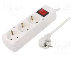 JONEX Rallonge réseau H05VV-F 3G1,5mm2 3m blanc