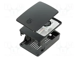 Raspberry Pi Boîtier pour Raspberry Pi 5 avec ventilateur actif, Noir/Gris