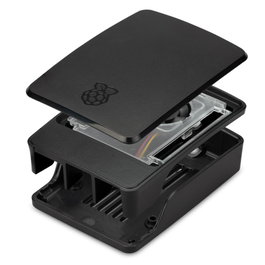 Raspberry Pi Boîtier pour Raspberry Pi 5 avec ventilateur Noir et gris