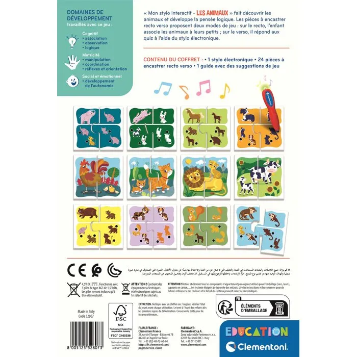 Clementoni Mon stylo interactif - Les animaux