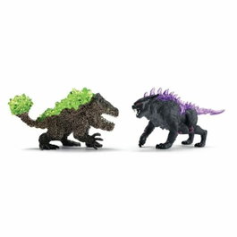 Schleich Duo Lynx des Ténebres vs Broyeur de Pierre Eldrador Creatures