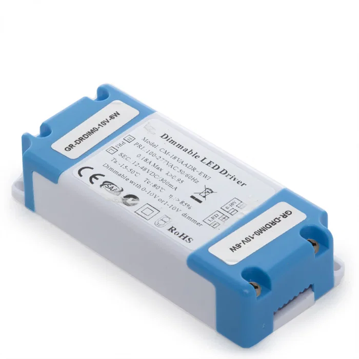 BX3 LIGHT Driver LED régulé 0-10V BX3-DRDIM0-10V-6W, 6 W, 300 mA, sortie 12-48V DC, Classe II, pour éclairages professionnels
