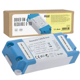 BX3 LIGHT Driver LED régulé 0-10V BX3-DRDIM0-10V-6W, 6 W, 300 mA, sortie 12-48V DC, Classe II, pour éclairages professionnels