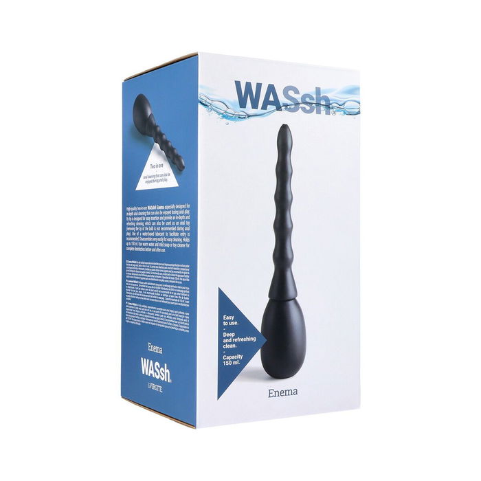 Poire Butt Plug extensible Virgite Noir 150 ml