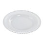 Assiette plate Home ESPRIT Transparent Verre 27 X 27 X 2,6 CM