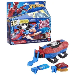Hasbro Marvel Spider-Man Real Webs - Lance-toile Ultimate Blaster 2-en-1, jouet de déguisement Spider-Man, pour enfants à partir de 5 ans