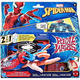 Hasbro Spider-Man Real Webs Ultimate Web Blaster - Lanceur de Toiles avec Recharge, Licence Marvel, Jouet Action (Réf. F8734), Multilingue