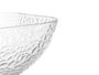Vivalto Set 7 pièces Relieve 1 bol grand et 6 bols petits en verre transparent 54 x 9 x 22 cm (Set de 4)