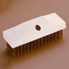 JAZ Cepillo manual de alambre avec base rectangulaire et filaments métalliques