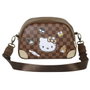 Karactermania Hello Kitty Squares - Sac bandoulière bowling petit, marron (PVC) - 14x23x9 cm