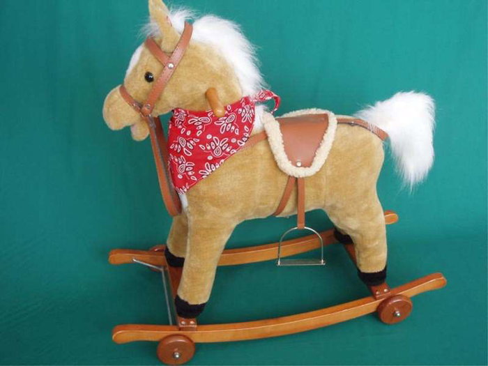 Pepri - Cheval à bascule avec roues, sons et mouvement, jouet d'éveil 77 x 72 cm - Modèles assortis Pepri - Cheval à bascule avec roues, sons et mouvement, jouet d'éveil 77 x 72 cm - Modèles assortis