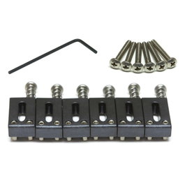 Graphtech String Saver Saddle Strat & Tele Style Offset (6 pièces) Sillet de guitare PTFE