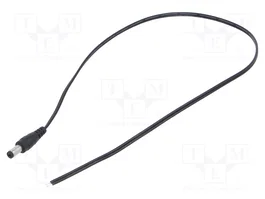 POS Câble d'alimentation DC plat 0,5 m, connecteur droit DC 5,5/2,1 mm