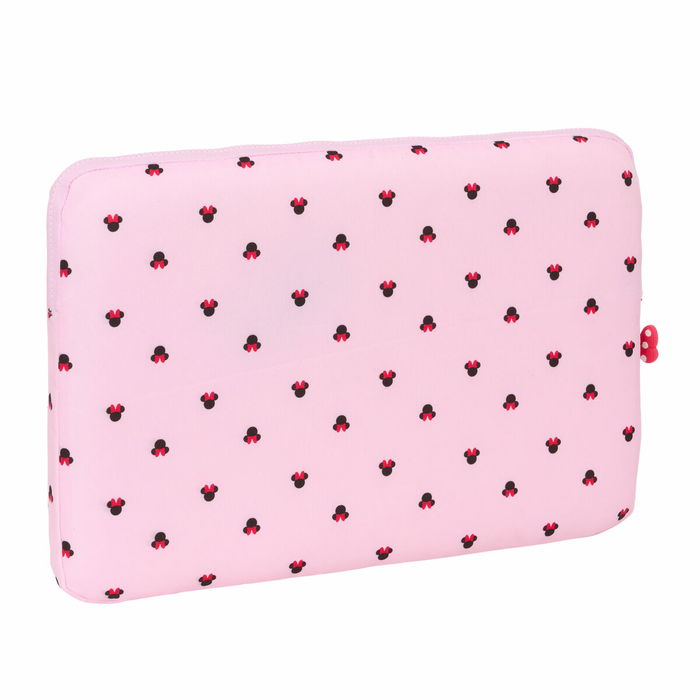 Housse d'ordinateur portable Minnie Mouse Naive Rose 15,6'' 39,5 x 27,5 x 3,5 cm