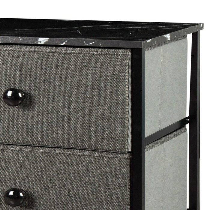 Max Home Commode Gris Marbre 80 x 81 x 30 cm Max Home Commode Gris Marbre 80 x 81 x 30 cm