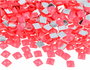 Innspiro Gemas acryliques carrées rose fluor 8x8mm, 2000 unités
