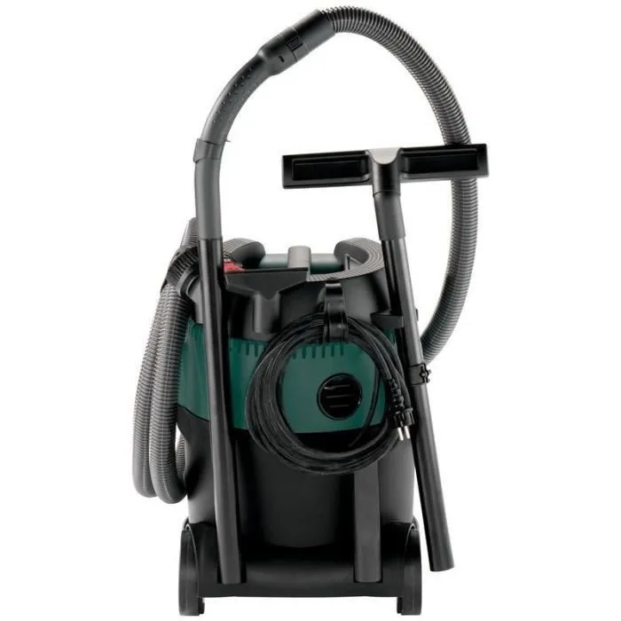 Metabo ASA 25 L PC - Aspirateur tous usages avec flexible 3.5 m, 2 tubes aluminium, buse sol et joints, filtre polyester, sacs PE et non-tissé