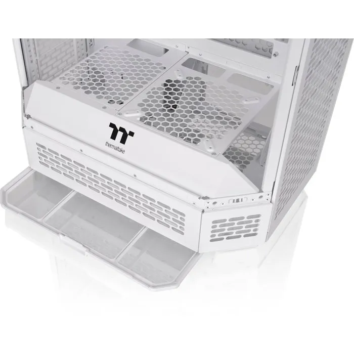 Thermaltake Tower 600 Snow - Boîtier PC moyen tour ATX - Blanc - 2 ventilateurs 140mm inclus - Panneaux verre trempé - Ports USB 3.0 et Type-C