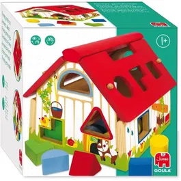 Goula Jouet éducatif - Boîte à formes géométriques en bois - Apprentissage des formes pour enfants à partir de 12 mois