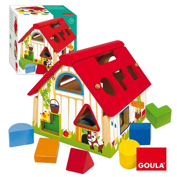 Goula Jeu de construction Ferme - Boîte à formes géométriques multicolore