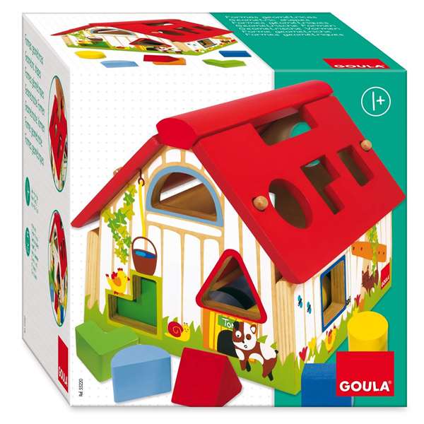 Goula Jeu de construction Ferme - Boîte à formes géométriques multicolore