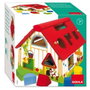 Goula Jeu de construction Ferme - Boîte à formes géométriques multicolore