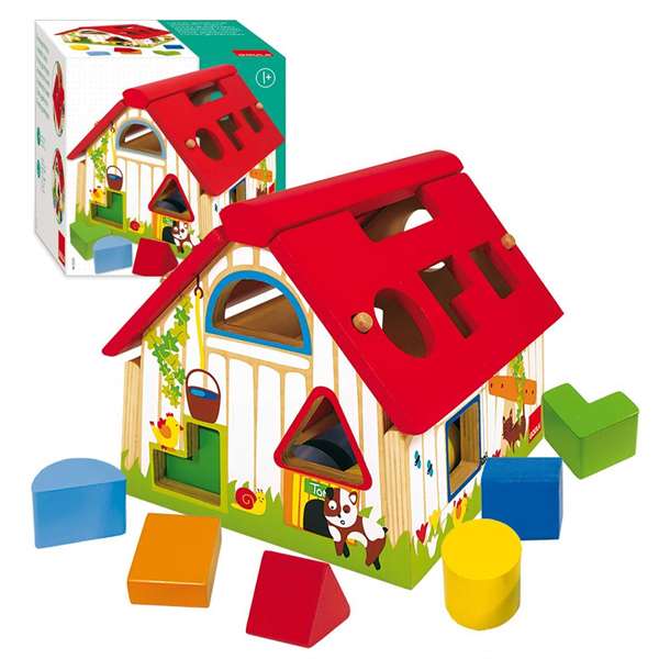 Diset Goula Jeu de formes en bois Ferme