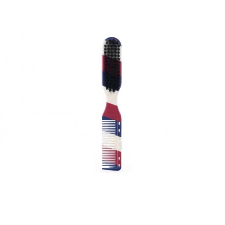 Bifull Brosse et peigne de barbier 2 en 1 Jack Barber Line avec poils en nylon Bifull Brosse et peigne de barbier 2 en 1 Jack Barber Line avec poils en nylon