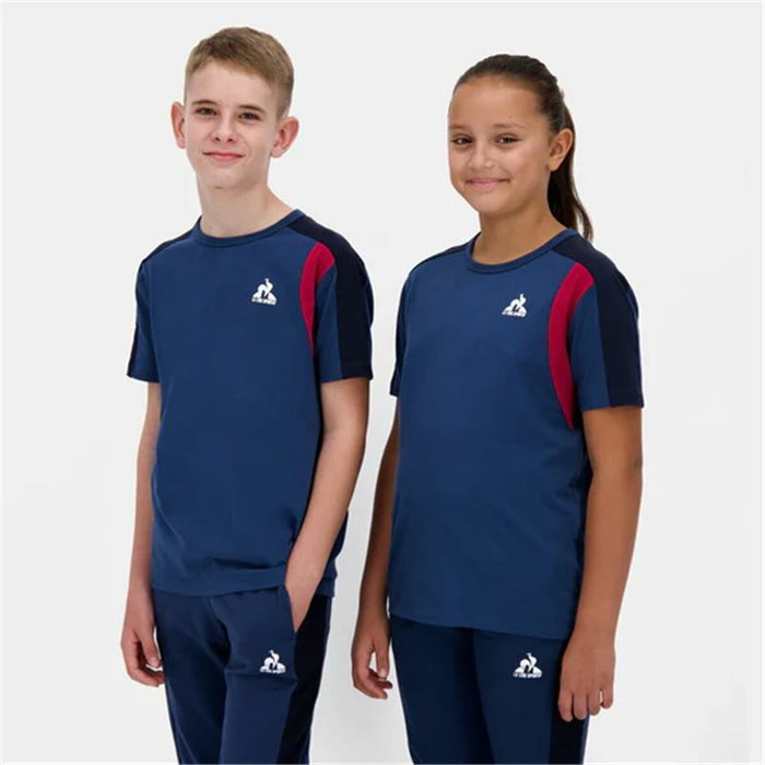 T shirt à manches courtes Enfant Le coq sportif Ess N°1 Enfant Noir Blue marine