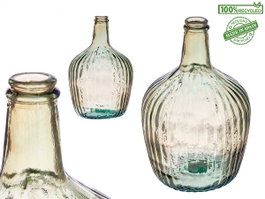 GIFTDECOR Bouteille Décorative en Verre Rayé 4L Champagne