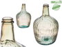 Giftdecor Bouteille Décorative en Verre Rayé 4 L Champagne 17x29x17 cm (Set de 4)