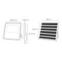 Edm Projecteur LED solaire 300 W 2500 lm 6500 K lumière froide avec panneau solaire et batterie 20 Ah aluminium