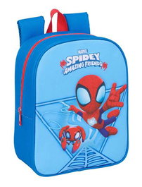 Safta Mochila de guarderie adaptée au chariot Spidey, 22x27x10 cm, à partir de 3 ans