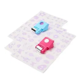 Spin Master - Coffret Shimmer Me Body Art, Tatouages Éphémères Métallisés avec Strass et Roller, Jusqu'à 135 Motifs