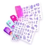 Spin Master - Coffret Shimmer Me Body Art, Tatouages Éphémères Métallisés avec Strass et Roller, Jusqu'à 135 Motifs