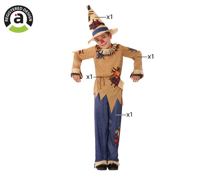 Atosa Déguisement Épouvantail Magicien d'Oz pour Enfant Atosa Déguisement Épouvantail Magicien d'Oz pour Enfant
