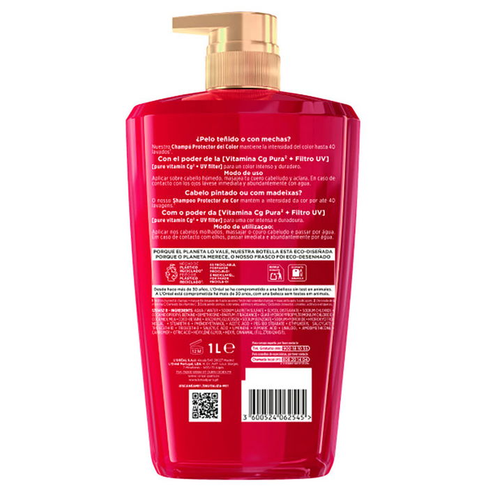 L'Oréal Paris Shampoing Protecteur ELVIVE COLOR-VIVE 1000 ml