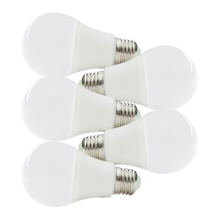 Pack de 5 ampoules LED E27 9W 1000Lm 6000K Blanco Frío