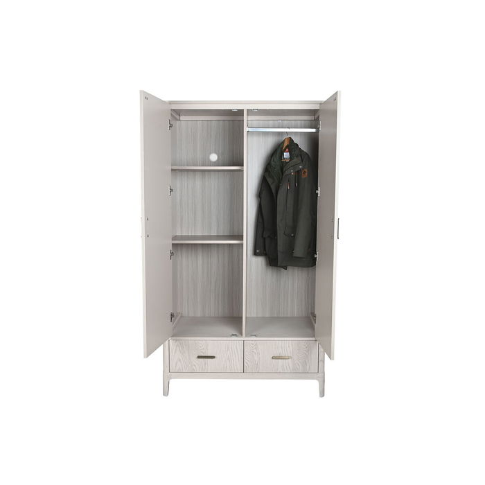 Armoire Home ESPRIT Gris clair Métal Bois MDF