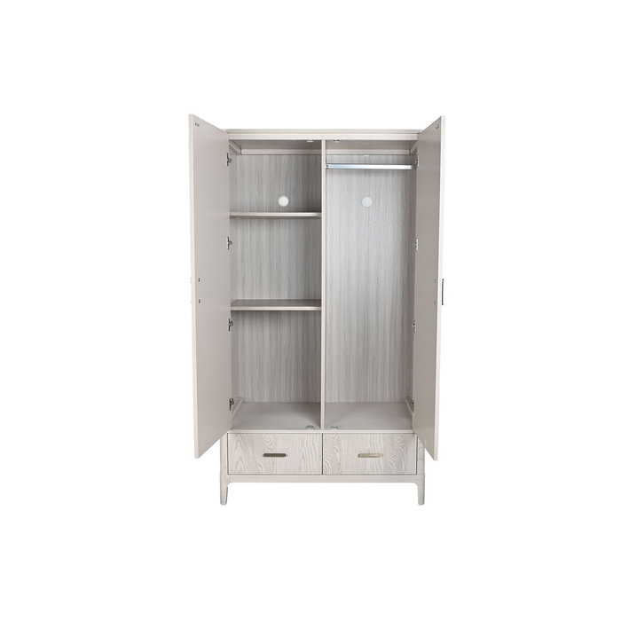 Armoire Home ESPRIT Gris clair Métal Bois MDF