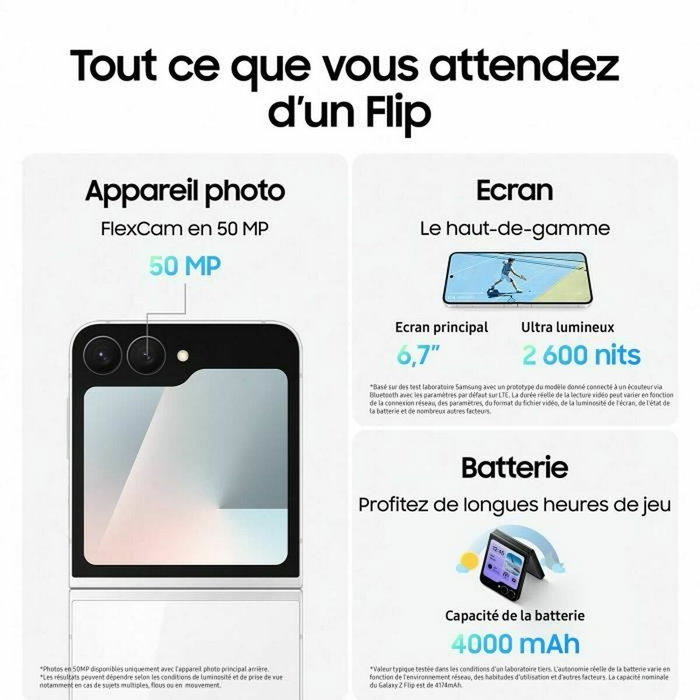 Samsung Galaxy Z Flip7 FE 5G Noir