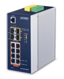 Planet IGS-5225-8P4S Commutateur Ethernet industriel L2+ 8 ports PoE+ et 4 ports SFP