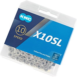 KMC Chaîne X10 SL 114 maillons 10V Cromée