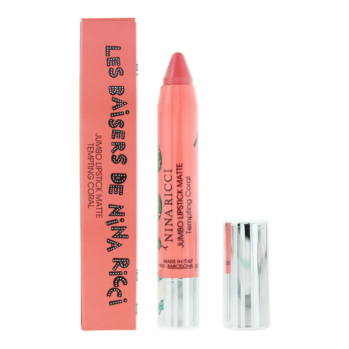 Nina Ricci Jumbo Rouge à Lèvres Crème Mat - Teinte Corail Tentant - 2.5 g - Maquillage Lèvres pour Femmes Nina Ricci Jumbo Rouge à Lèvres Crème Mat - Teinte Corail Tentant - 2.5 g - Maquillage Lèvres pour Femmes