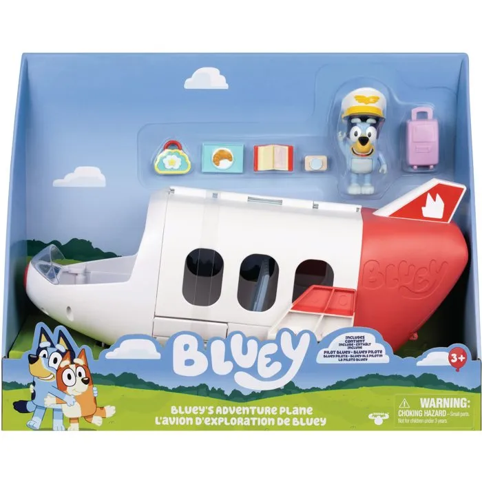 Bluey Véhicule - Avion Jet avec figurine et accessoires Bluey Véhicule - Avion Jet avec figurine et accessoires