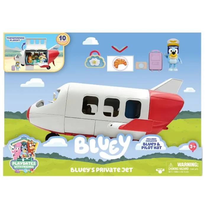 Bluey Véhicule - Avion Jet avec figurine et accessoires Bluey Véhicule - Avion Jet avec figurine et accessoires