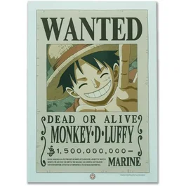 Teknofun Lampe LED Néon Mural Luffy Wanted One Piece 30 cm