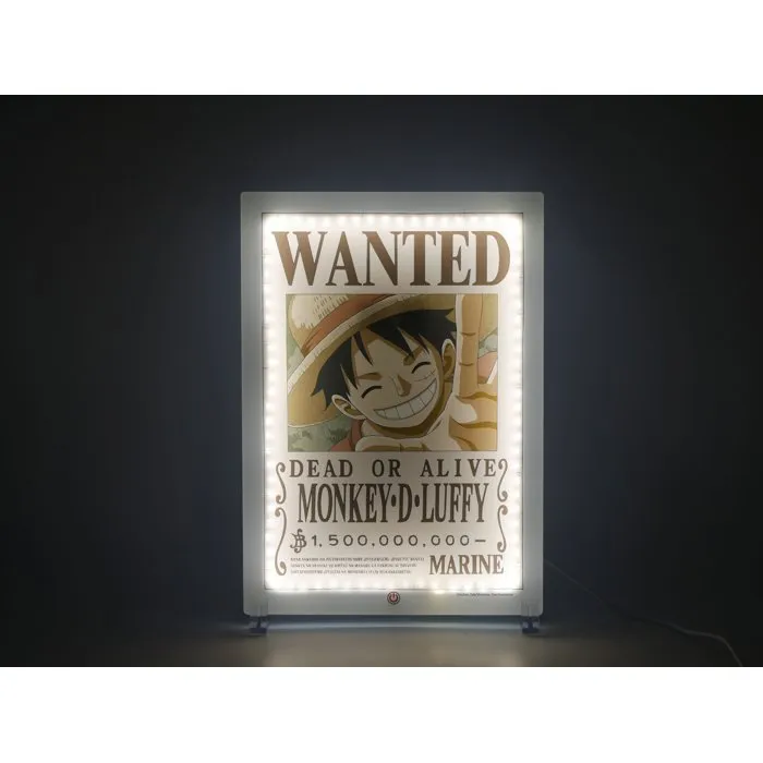 Teknofun Lampe LED Néon Mural Luffy Wanted One Piece 30 cm